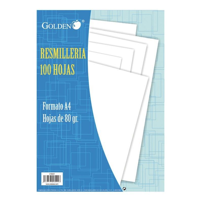 Folios Folios Blancos A4. 80Gr. Paq.100H.