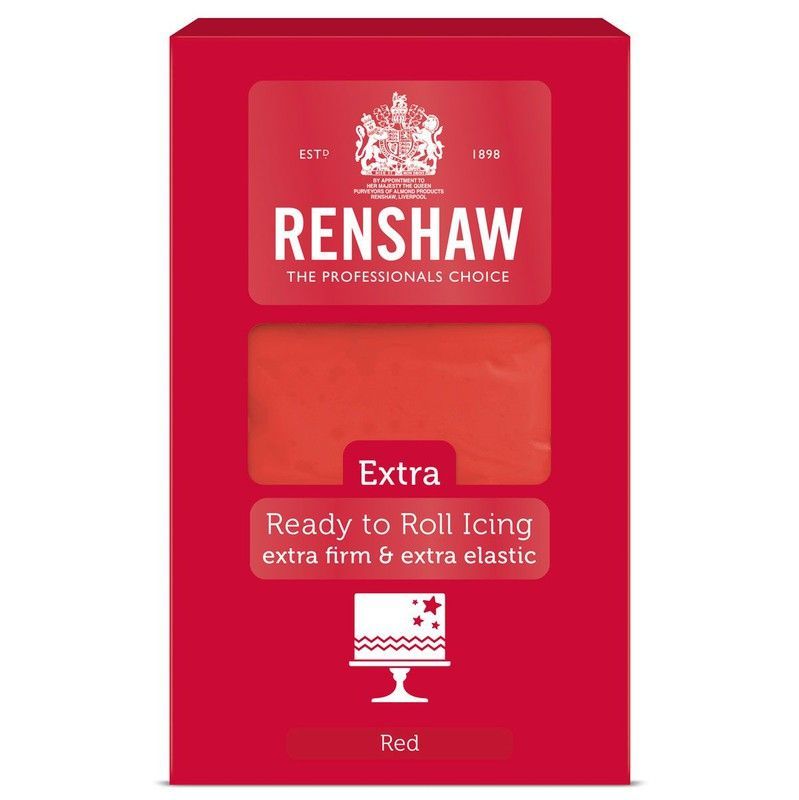 Fondant rojo 1 kg renshaw