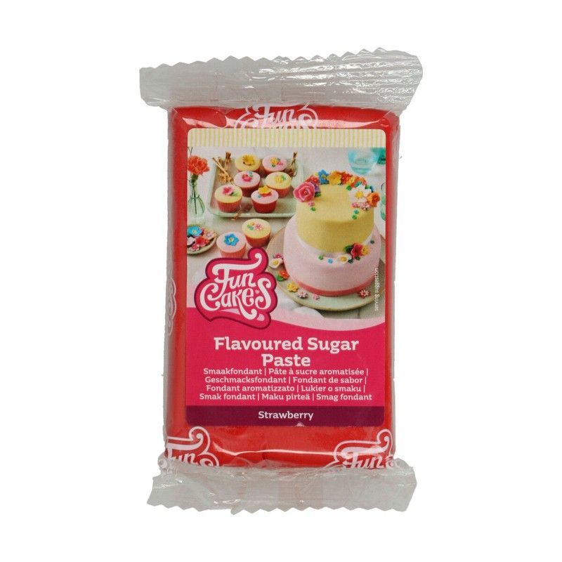 Fondant sabor fresa 250 grs funcakes