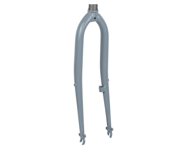 Fork rigid trek 700c threaded/rollerbrake/curved old grey