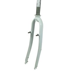 Fork rigid trek 700c threaded/v-brake/curved 220mm white
