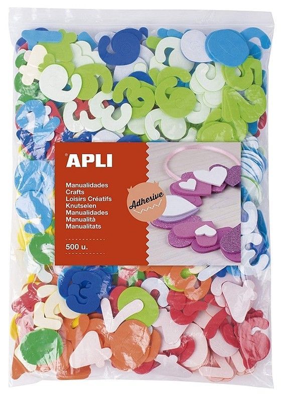 Formas goma eva adhesivas números