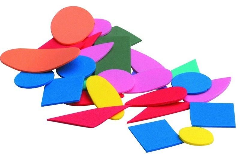 Formas goma eva Geométricas adhesivas - UE