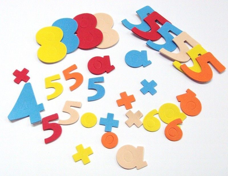 Formas goma eva Números adhesivos - UE