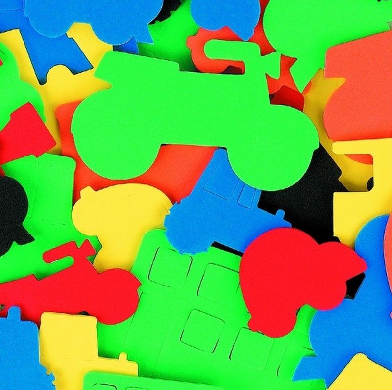 Formas goma eva Vehículos adhesivas - UE