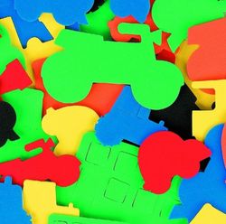 Formas goma eva Vehículos adhesivas - UE