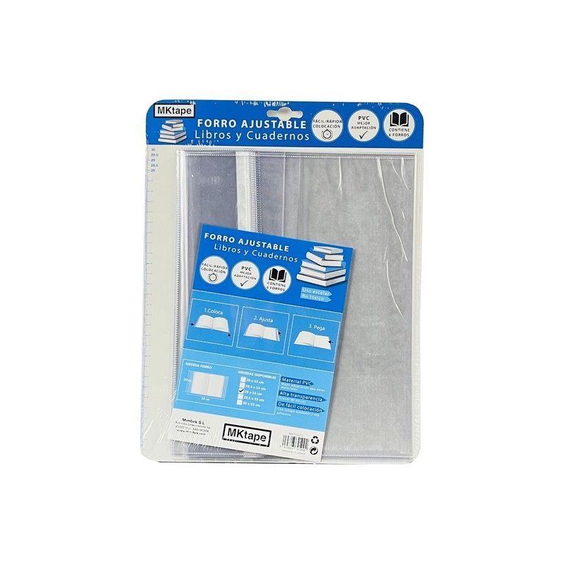 Forro ajustable para libros y cuadernos MKtape