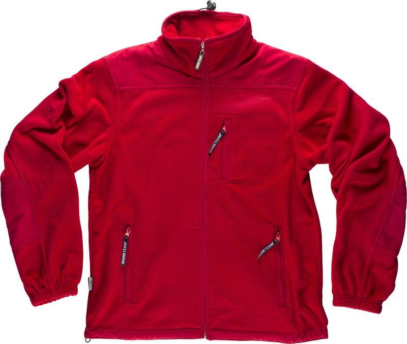 Forro polar con cierre de cremallera Granate