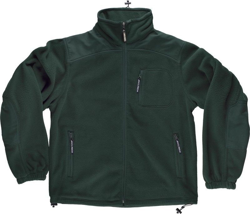 Forro polar con cierre de cremallera Verde / Oscuro