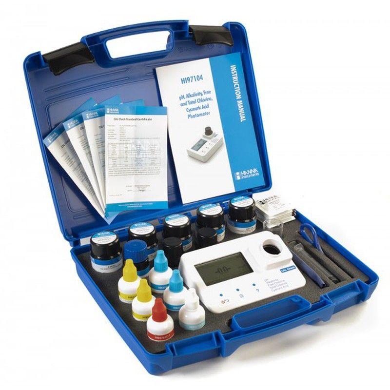 Fotómetro Hanna 5 En 1 Con Patrones De Calibración