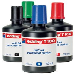 Frasco 100 ml. tinta permanente Edding T100