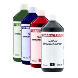 Frasco 1000 ml. tinta permanente edding