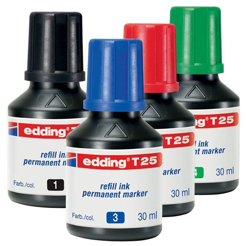 Frasco 30 ml. tinta permanente Edding T25