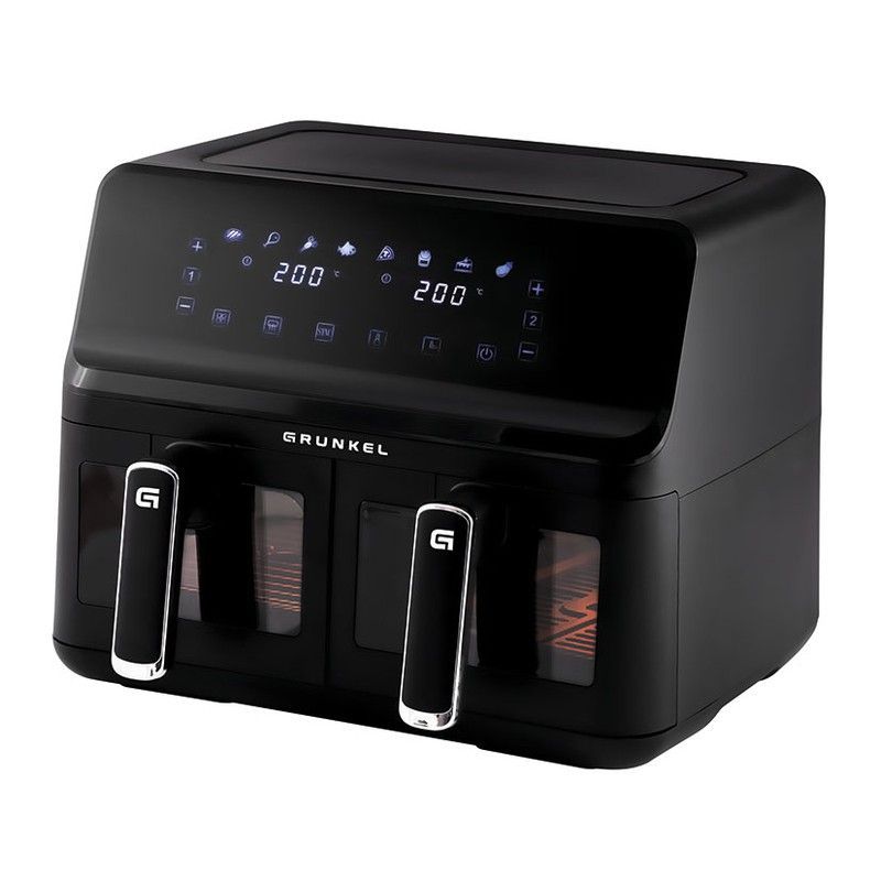 Freidora de aire GRUNKEL doble cubeta 2700W Freidora sin aceite, 85% menos de grasas. Ref. 442Y12