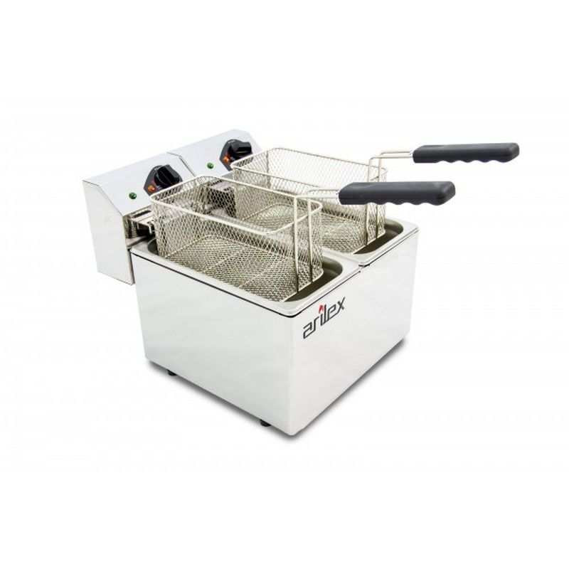 Freidora eléctrica evolution sin grifo 5+5 litros