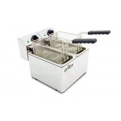 Freidora eléctrica evolution sin grifo 5+5 litros