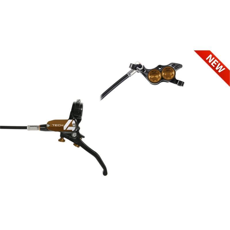 🚵‍♂️ Freno Hope Tech 4 E4 Delantero Negro/Bronce – Potencia y Precisión Premium 🖤🟤🛑