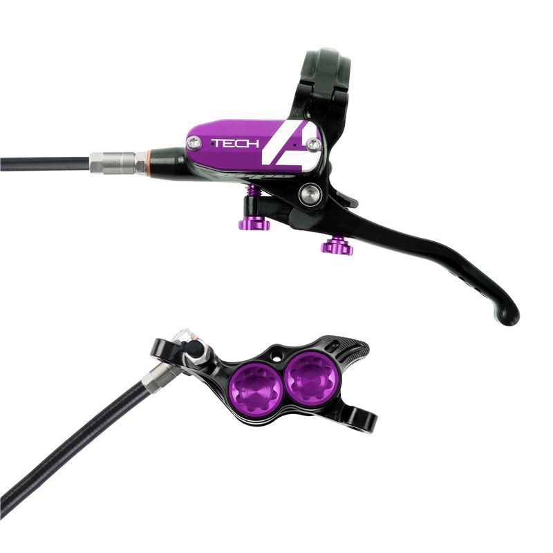 🚵‍♂️ Freno Hope Tech 4 E4 Delantero Negro/Violeta – Potencia y Control Premium 🔥🛑