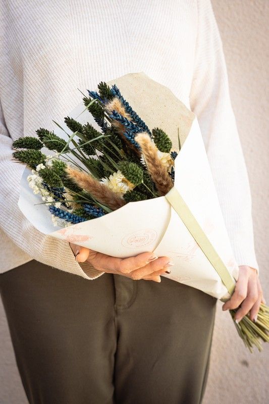 Fresco bouquet variado de flores secas Comfort