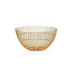 Frutero, 32 x 32 x 16 cm, de metal en dorado | Colección Gold