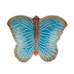 Frutero de loza en azul, 41 x 33 x 16,5 cm | Cloudy Butterflies