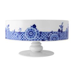 Frutero de porcelana en blanco y azul, 32,5 x 32,5 x 17,3 cm | Blue Ming
