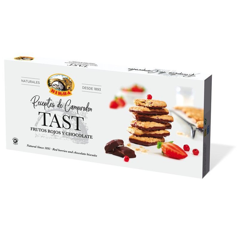 Frutos rojos y chocolate galletas birba 120g
