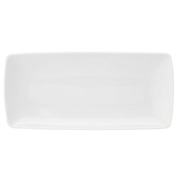Fuente bagueté porcelana Carré Whité, 32,4x14,5x2,8 cm