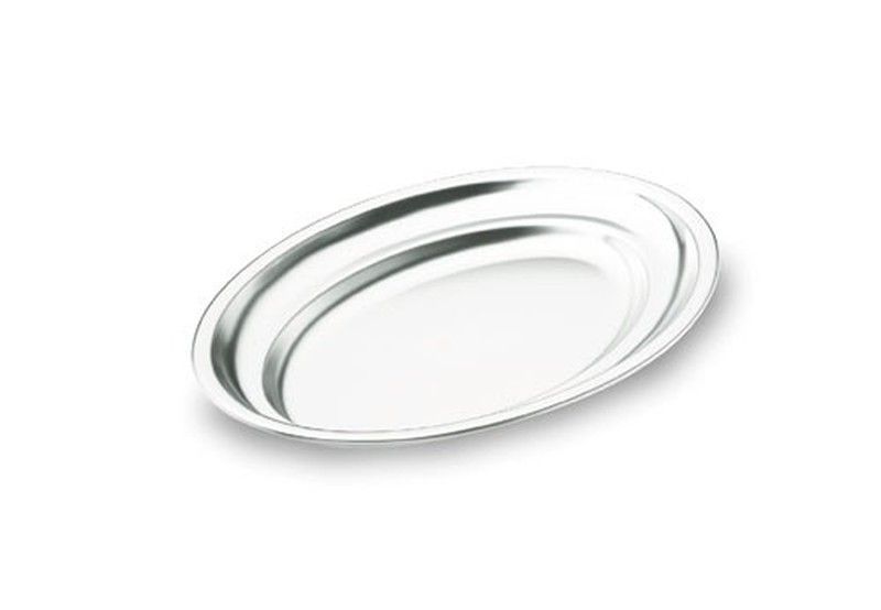 Fuente llana oval inox 40x26 cm