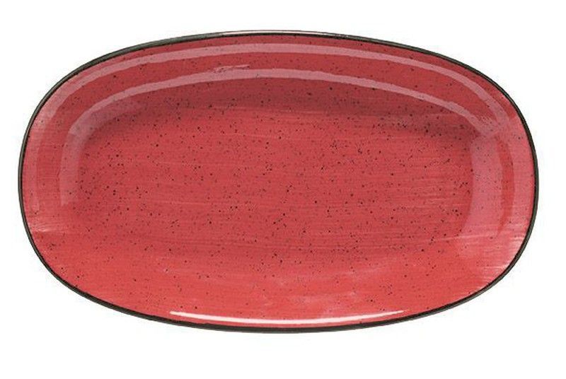 Fuente oval 34x19.5 cm Passion red