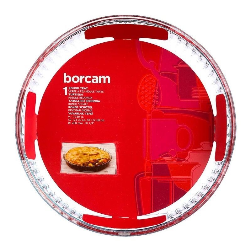 Fuente Plana Redonda Para Horno Diam.26cm