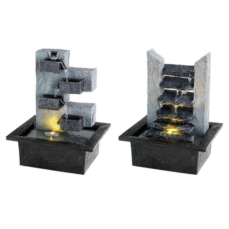 Fuente poliresina de cascada Lumineo