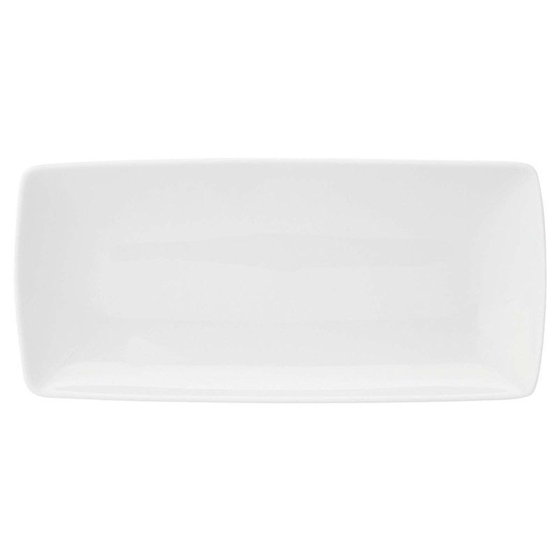 Fuente porcelana, 18,9x8,8x2,3 cm | Carré Whité