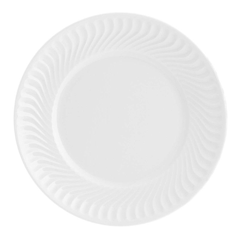 Fuente redonda llana porcelana Sagres, Ø32,6x4,4 cm