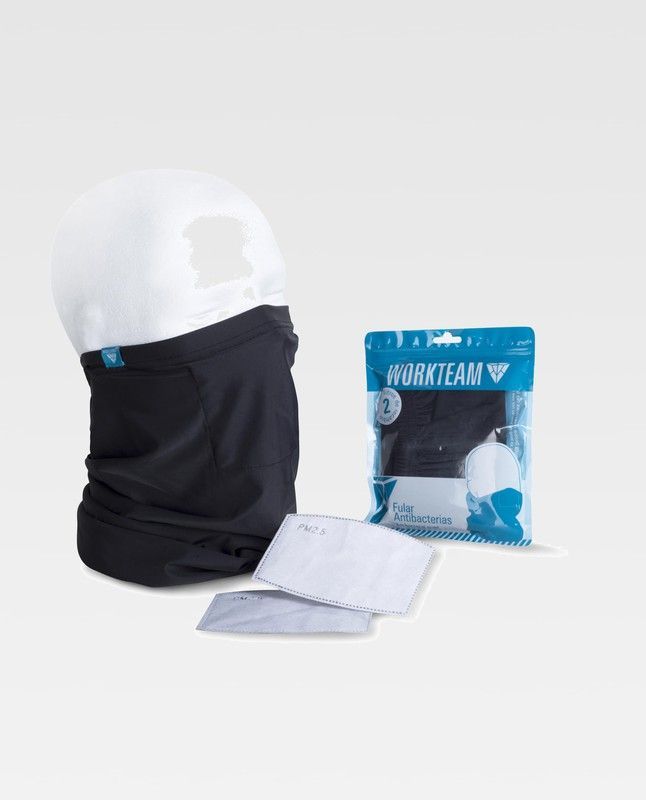 Fular 92% Poliéster 8% Elastano Negro Ref: WFA990