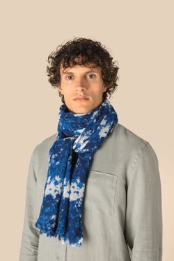 Fular con estampado floral unisex