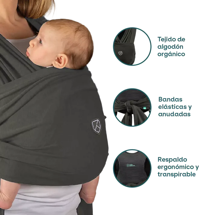 Fular portabebés Koala Cuddle Band 2 Cotton Militar Green