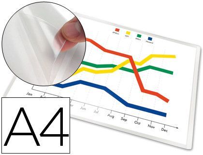 Funda Autoadhesiva Q-Connect Tamaño A-4 210X297Mm Pack de 5 Unidades