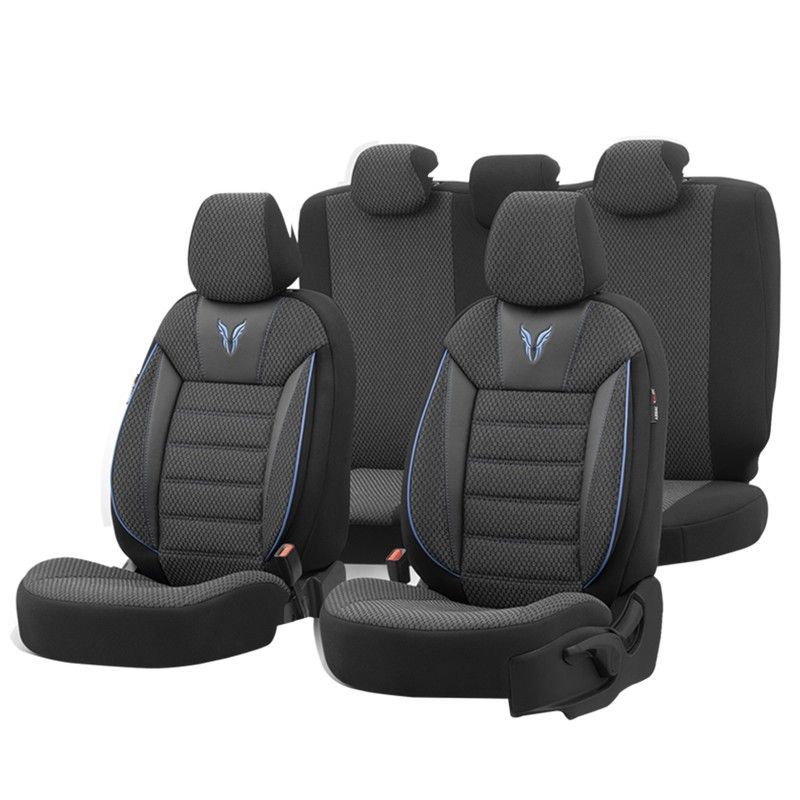 FUNDA COMPLETA UNIVERSAL TORO DESIGN COLOR NEGRA/AZUL