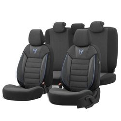 FUNDA COMPLETA UNIVERSAL TORO DESIGN COLOR NEGRA/AZUL