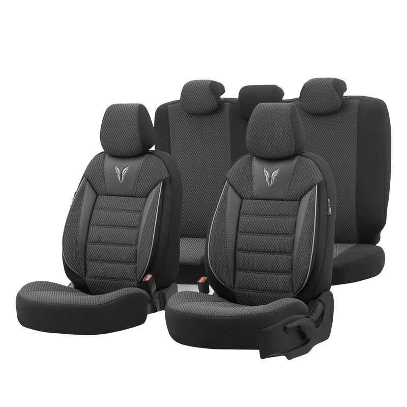 FUNDA COMPLETA UNIVERSAL TORO DESIGN COLOR NEGRA/GRIS