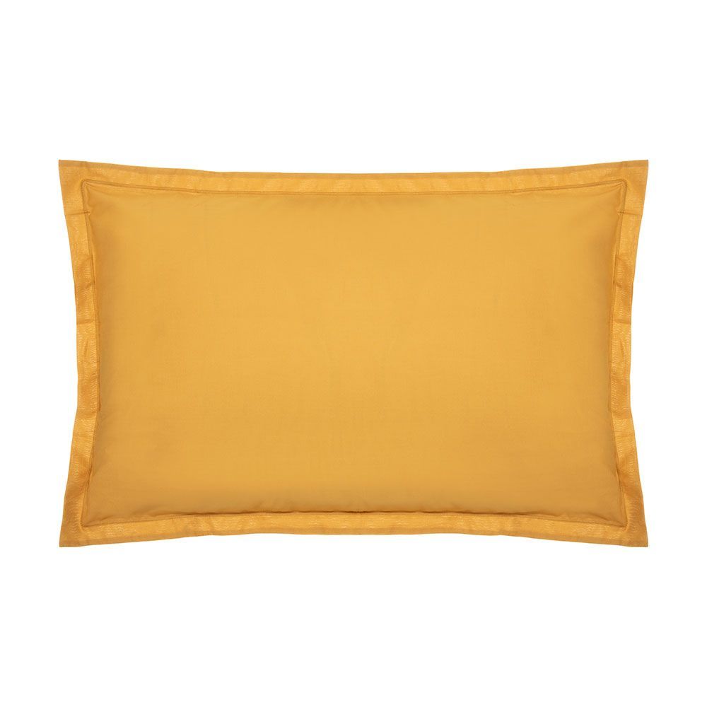 Funda De Almohada Color Mostaza 70 X 50 Cm