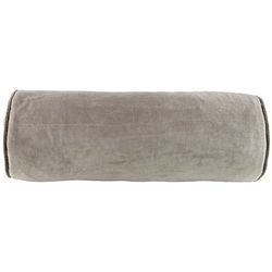 Funda de cojín de terciopelo rulo arena, 22 x 60 cm