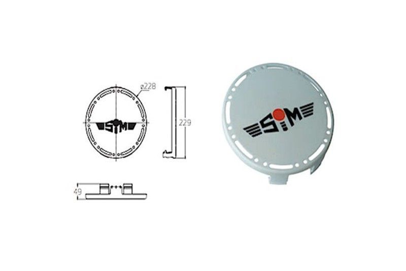 Funda faro redonda largo alcance Sim