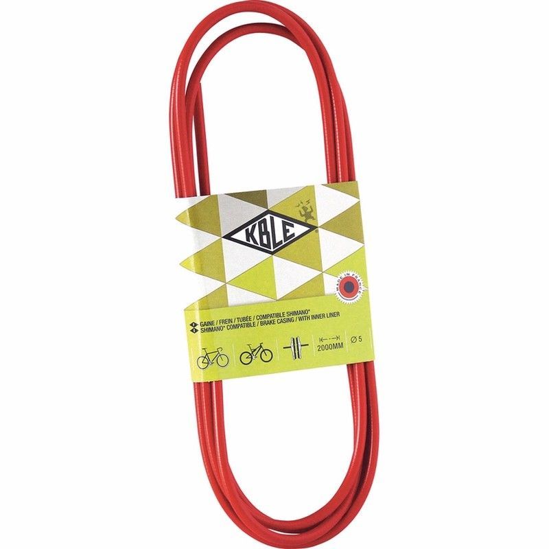 Funda freno con teflon 2000 mm rojo