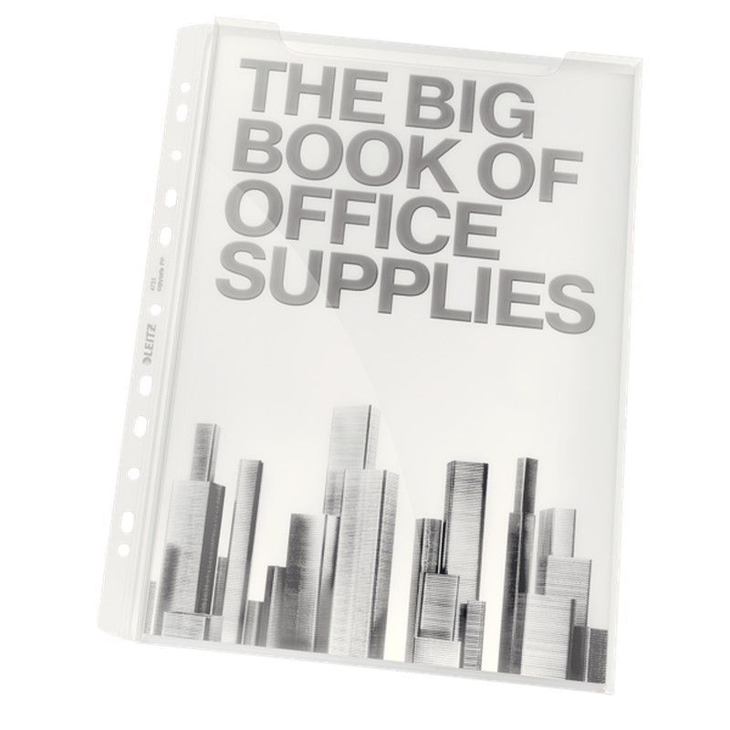 Funda fuelle capacidad 20 mm (Bolsa 5). PP 180 micras. Multitaladro. DIN A4. 11 taladros