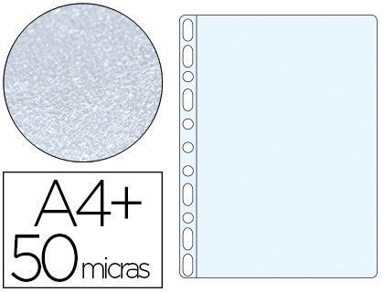 Funda Multitaladro Q-Connect A4+ 50 Mc Piel de Naranja Bolsa de 10 Unidades