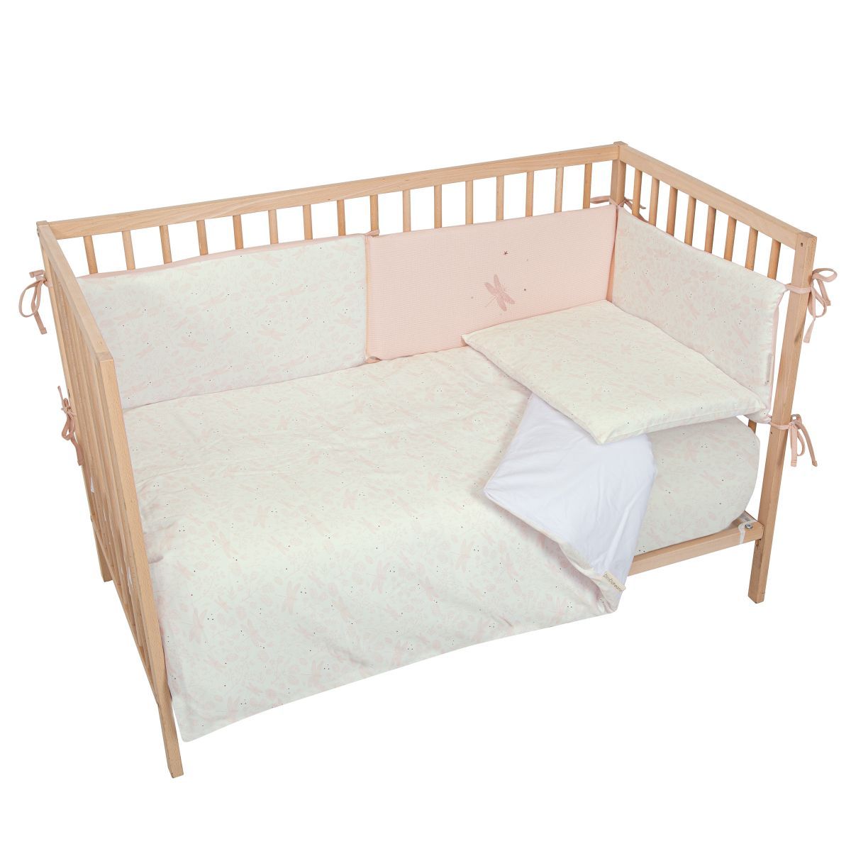 Funda nórdica cuna + Relleno + Protector + Funda almohada Dafne