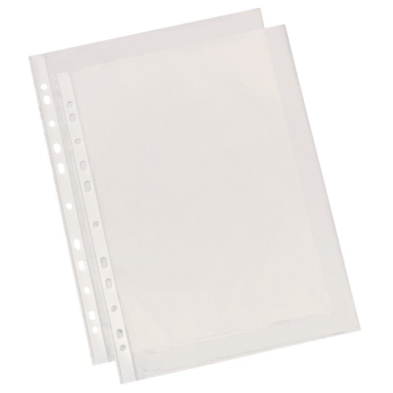 Funda portadocumentos (Bolsa 10). PP "Piel de naranja" con refuerzo. Multitaladro. Copysafe. Calidad standard. DIN A4. 16 taladros