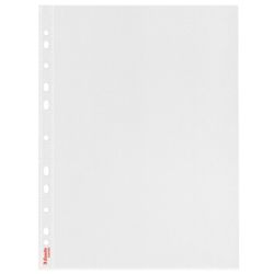 Funda portadocumentos (Bolsa 25) PP "Piel de naranja" ColourBreeze. Multitaladro. Copysafe. Calidad económica. DIN A4. 11 taladros